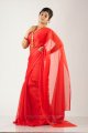 Lakshmi Menon Hot Red Saree Photo Shoot Stills