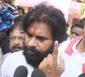 Pawan Kalyan cast their votes in 2019 Elections Photos