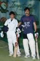 Actor Srikanth with son Roshan at Telugu Warriors Net Practice for Semi-Final Photos