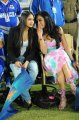 Madhuri Bhattacharya, Nikisha Patel @ Telugu Warriors vs Karnataka Bulldozers Match