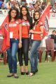 Sonia Deepti, Madhurima, Rachana Maurya at Telugu Warriors Vs Karnataka Bulldozers Match Photos