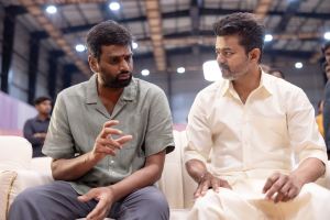 H Vinoth, Vijay @ Thalapathy69 Movie Pooja Stills