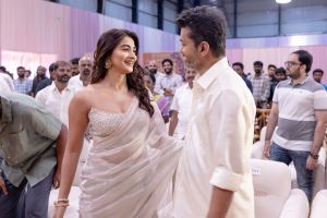 Pooja Hegde, Vijay @ Thalapathy69 Movie Pooja Stills