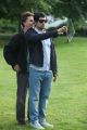 Daniel Kish, Vikram at Thandavam On Location Stills