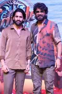 Naga Chaitanya, Nagarjuna @ Thandel Love Tsunami Celebrations Stills