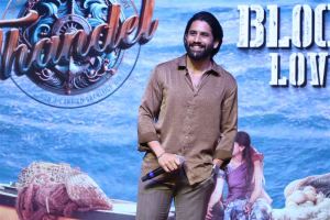 Naga Chaitanya @ Thandel Love Tsunami Celebrations Stills