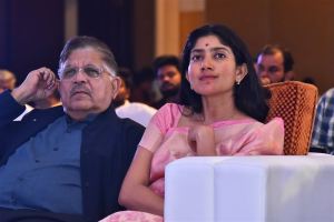 Allu Aravind, Sai Pallavi @ Thandel Trailer Launch Chennai Stills