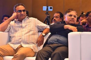 Aadukalam Naren, Allu Aravind @ Thandel Trailer Launch Chennai Stills