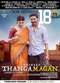 Samantha, Dhanush in Thanga Magan Movie Release Posters