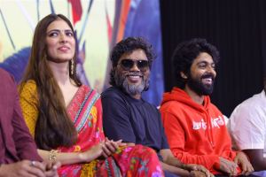 Malavika Mohanan, Pa Ranjith, GV Prakash @ Thangalaan Movie Press Meet Stills