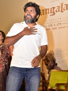 Director Pa Ranjith @ Thangalaan Movie Teaser Launch Photos