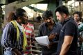 M Raja, Stunt Silva, Jayam Ravi @ Thani Oruvan Movie Shooting Spot Stills