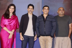 Raashi Khanna, Naga Chaitanya, Dil Raju, Vikram K Kumar @ Thank You Trailer Launch Stills