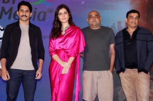 Naga Chaitanya, Raashi Khanna, Vikram K Kumar, Dil Raju @ Thank You Trailer Launch Stills