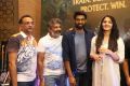 Shobu Yarlagadda, SS Rajamouli, Rana Daggubati, Anushka Shetty @ The World of Baahubali Press Meet Photos