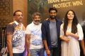 Shobu Yarlagadda, SS Rajamouli, Rana Daggubati, Anushka Shetty @ The World of Baahubali Press Meet Photos