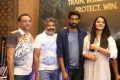 Shobu Yarlagadda, SS Rajamouli, Rana Daggubati, Anushka Shetty @ The World of Baahubali Press Meet Photos