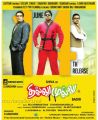 Prakash Raj, Shiva in Thillu Mullu 2 Movie Release Posters