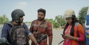 Balasaravanan, Sandiyar Jegan, Eden Kuriakose in Thuritham Movie Stills