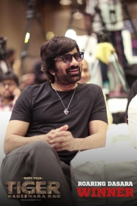 Ravi Teja @ Tiger Nageswara Rao Thanks Meet Stills