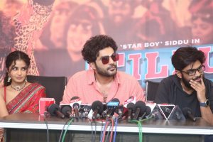 Anupama Parameswaran, Siddhu Jonnalagadda, Suryadevara Naga Vamsi @ Tillu Square Success Meet Stills