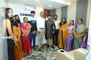 Lahari Shari launches Tony & Guy Hair Dressing & Bridal Salon at Banjara Hills