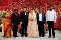T Rajendar, Ayngaran Karunamoorthy @ TR Kuralarasan Nabeelah R Ahmed Wedding Reception Stills