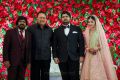 T Rajendar, Radha Ravi @ TR Kuralarasan Nabeelah R Ahmed Wedding Reception Stills