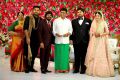 Usha, Simbu, T Rajendar, K Bhagyaraj @ TR Kuralarasan Nabeelah R Ahmed Wedding Reception Stills