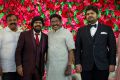 T Rajendar, TR Pachamuthu @ TR Kuralarasan Nabeelah R Ahmed Wedding Reception Stills