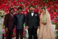 T Rajendar, Cheran @ TR Kuralarasan Nabeelah R Ahmed Wedding Reception Stills