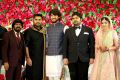 T Rajendar, Simbu, Gautham Karthik @ TR Kuralarasan Nabeelah R Ahmed Wedding Reception Stills