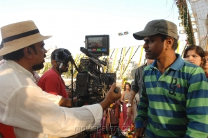 Santosh Sivan, AR Murugadoss atTupaki Telugu Movie Shooting Spot Stills