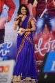 Udaya Bhanu in Blue Saree Photos @ Adda Audio Launch