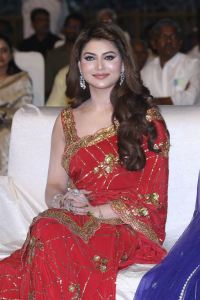 Daaku Maharaaj Actress Urvashi Rautela Red Saree Stills