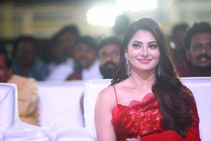 Urvashi Rautela Red Saree Pics @ Waltair Veerayya Pre Release