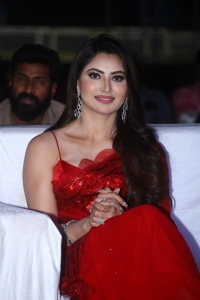 Urvashi Rautela Red Saree Pics @ Waltair Veerayya Pre Release