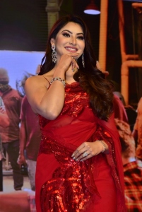 Waltair Veerayya Actress Urvashi Rautela Red Saree Pics