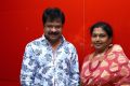 Pandiarajan with wife @ Vaaimai Movie Audio Launch Stills