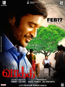 Actor Dhanush in Vaathi Movie Release Posters HD