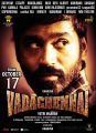 Actor Dhanush in Vada Chennai Movie Release Posters