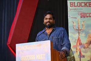 Director Karthik Yogi @ Vadakkupatti Ramasamy Thanks Meet Stills