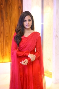 Baby Movie Actress Vaishnavi Chaitanya Red Dress Pics