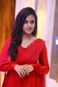 Baby Movie Actress Vaishnavi Chaitanya Red Dress Pics