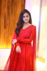 Baby Movie Actress Vaishnavi Chaitanya Red Dress Pics