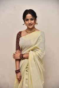 Vaishnavi Chaitanya Saree Pics @ Love Me Movie First Single Launch