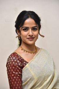 Vaishnavi Chaitanya Saree Pics @ Love Me Raavaali Raa Song Launch