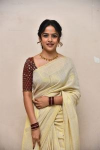 Vaishnavi Chaitanya Saree Pics @ Love Me Movie First Single Launch