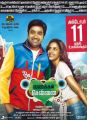 Shiva, Priya Anand in Vanakkam Chennai Movie Release Posters