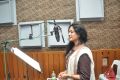 Singer Sunitha Upadrashta @ Varahi Chalana Chitram Prod No 3 Song Recording Photos